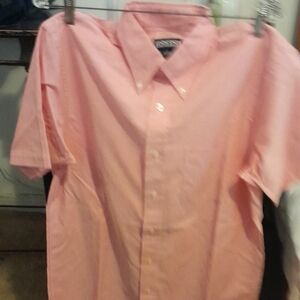 Lands' End Pink Casual Button Down Shirt